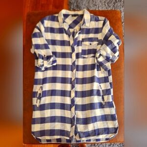 Topshop Gingham Shirt Dress